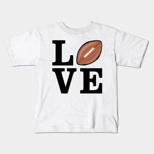 I Love American Football Kids T-Shirt